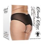 Image de CROTCHLESS MESH BRIEF BLACK PLUS SIZE