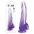Image de King Cock Clear 10" With Balls - Purple