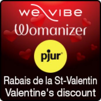 Image du fabricant We-Vibe, Womanizer, & Pjur Rabais St-Valentin